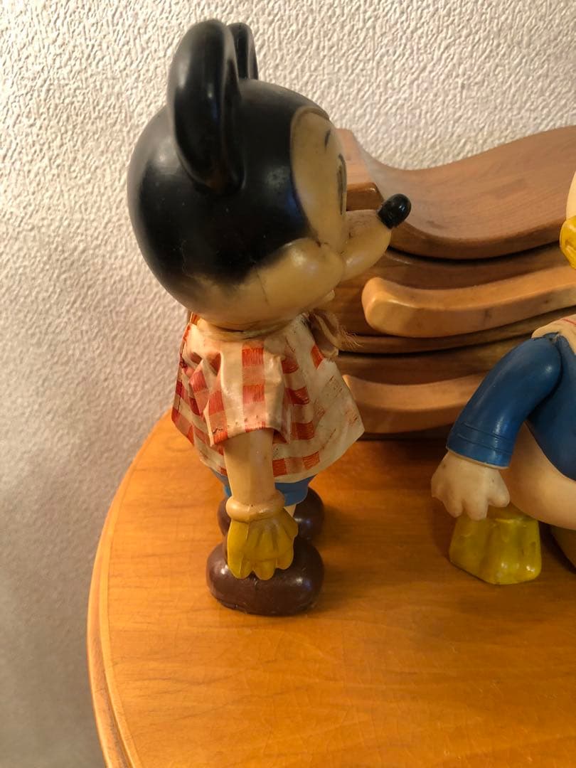 ビンテージ レトロ　ミッキーマウス　ドナルドダック　ウォルトディズニー　ソフビ