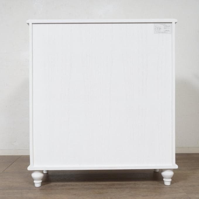 【新品・未使用】　白家具　ヨーロピアン調　チェスト　5段7杯　幅80ｃｍ