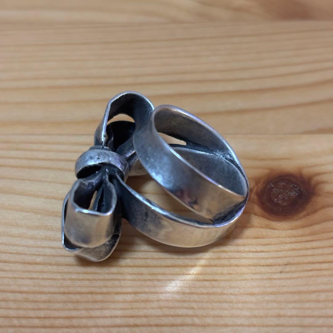 ハ*☆様 e.m. シルバー リボンデザインリング