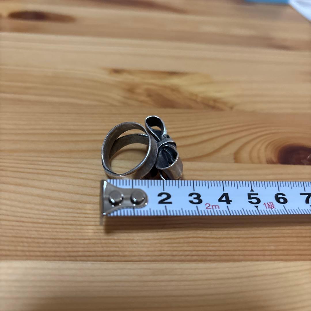 ハ*☆様 e.m. シルバー リボンデザインリング