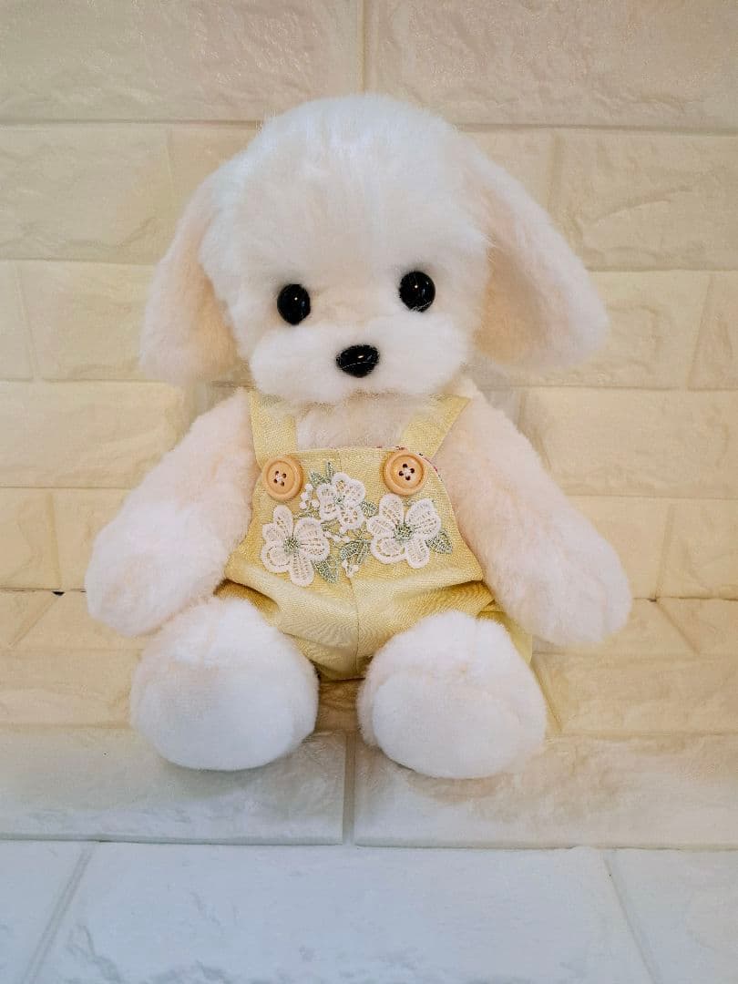13.ぬいぐるみ、テディマルチーズ、犬、ハンドメイド、オリジナル特大、サロペット