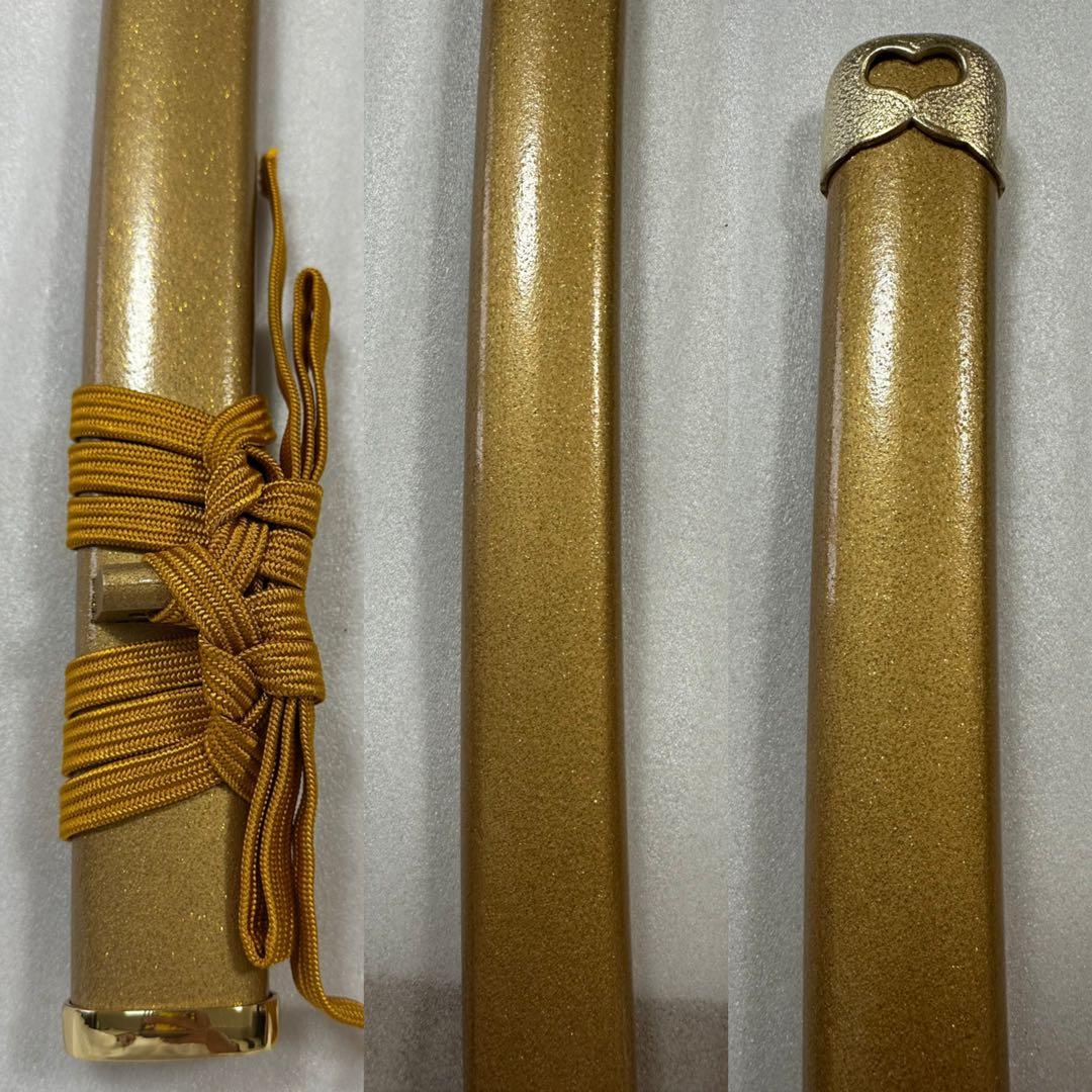 新品 模造刀　打刀 金鞘　コスプレ 鞘付き長さ約105cm 26A3