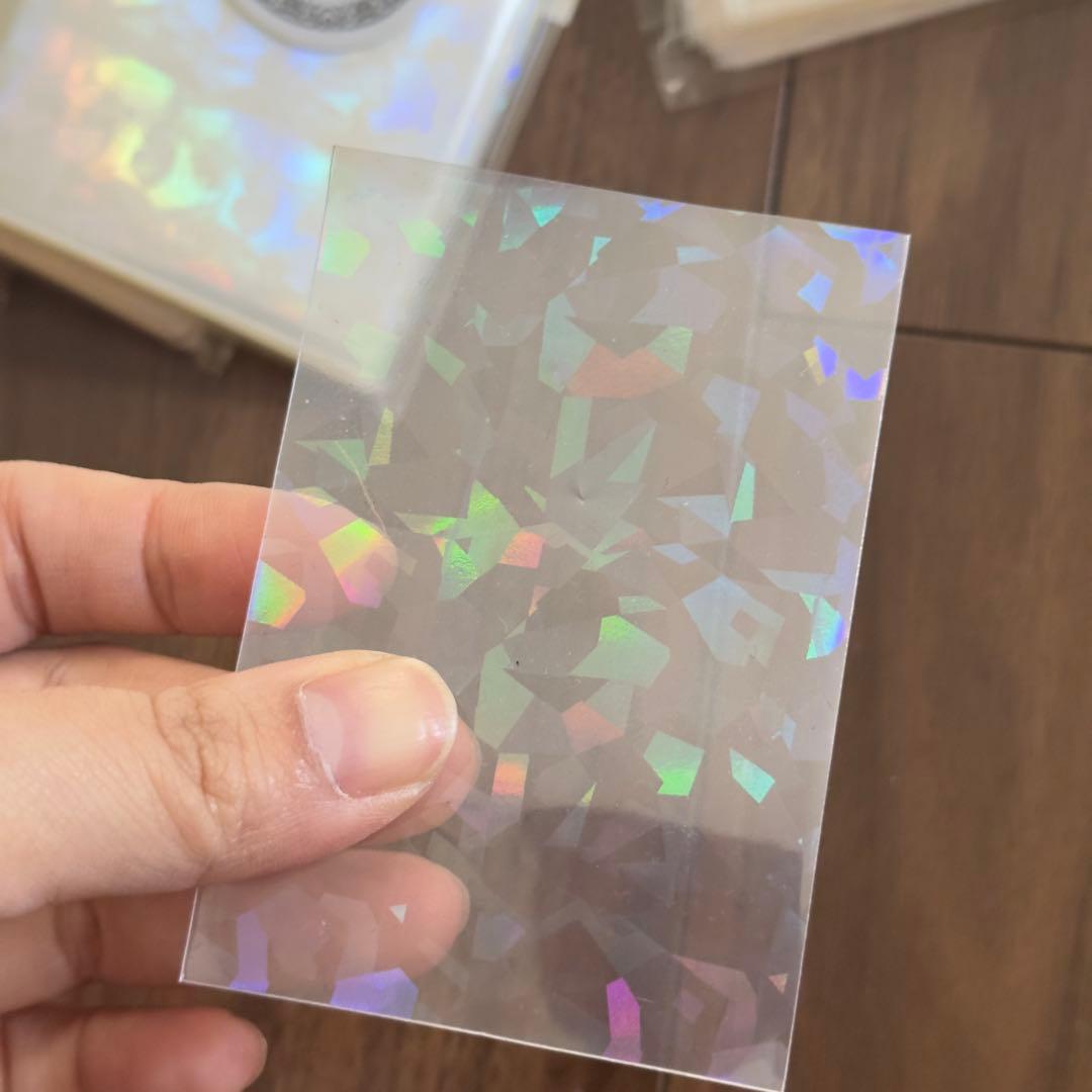 カードスリープ キラキラ テープなし 100枚 推し活 グッズ収納