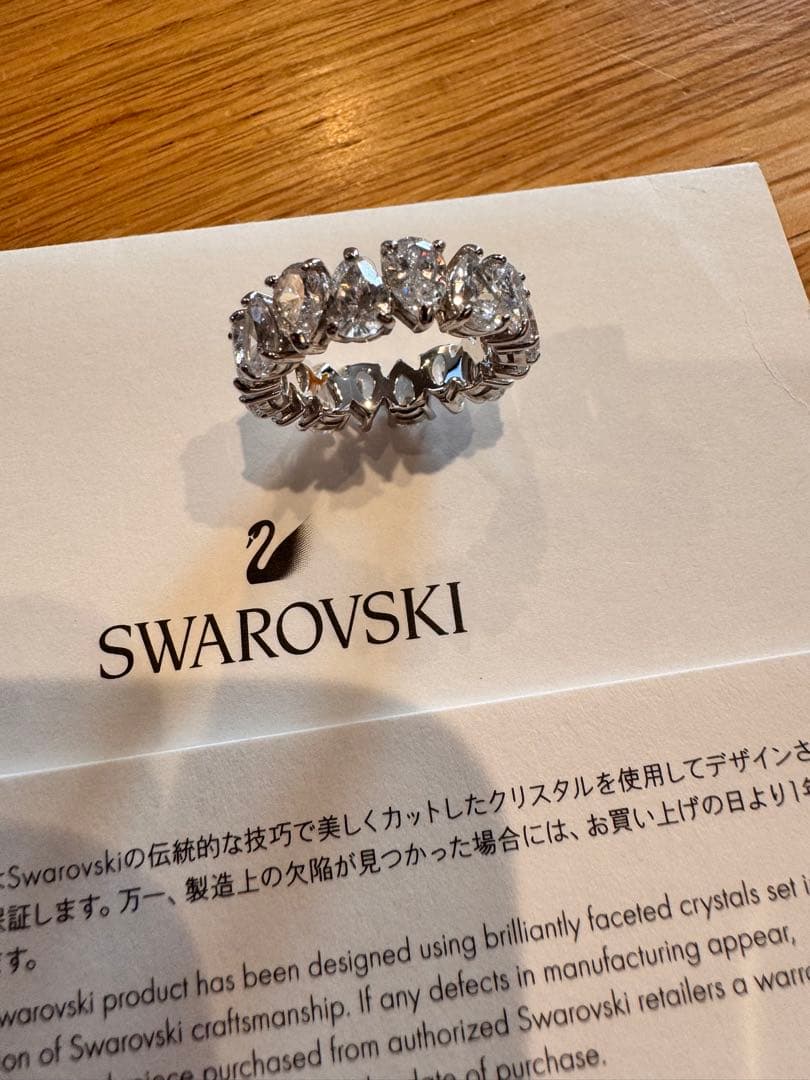 【即納】SWAROVSKI MatrixVittoreリング52 約10-11号