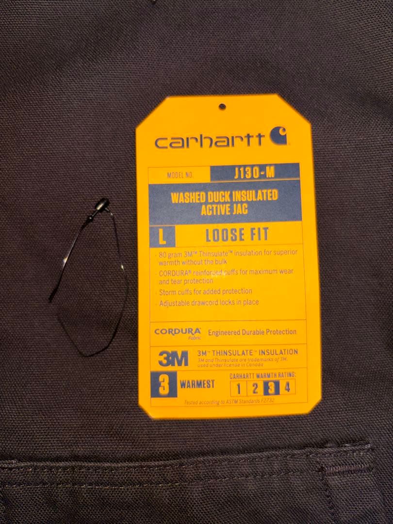 Carhartt アクティブジャケット J130 インド製