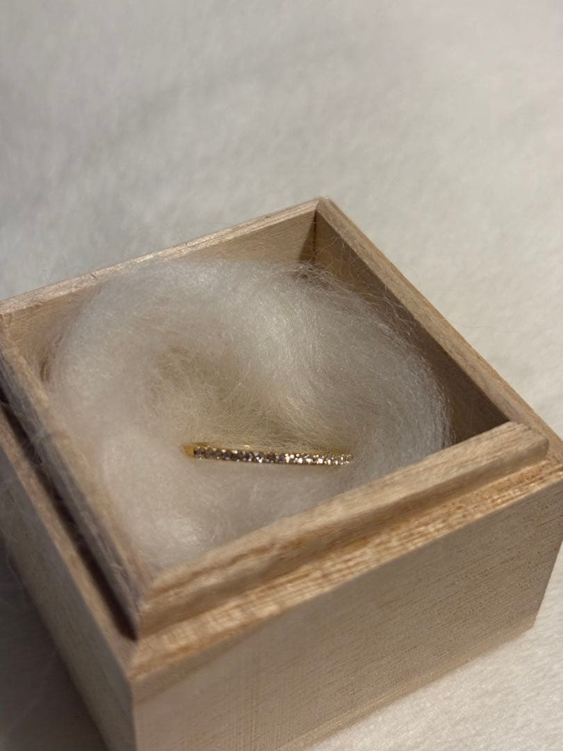 ete ハーフエタニティk18リング 9号