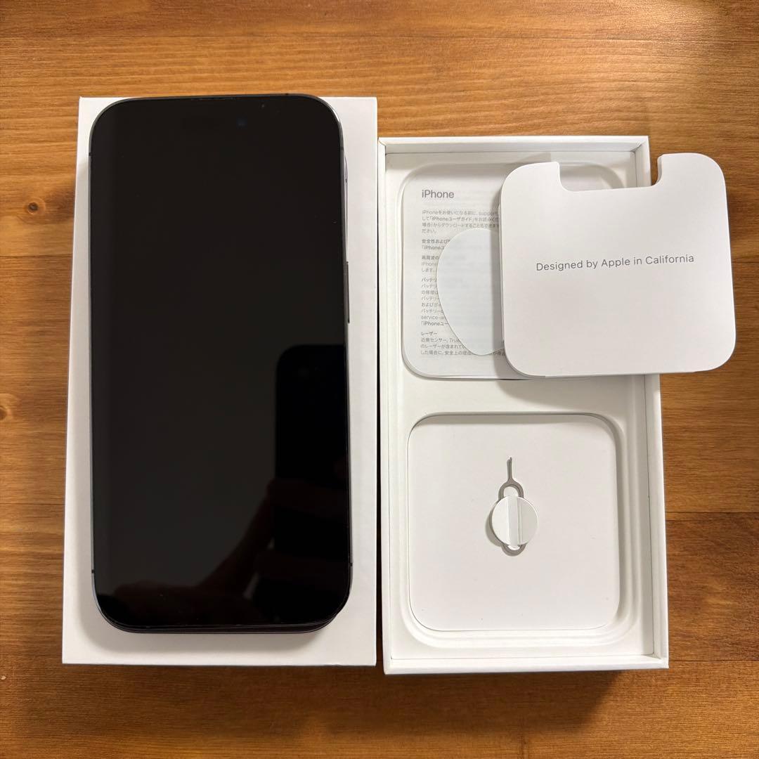 良好　iPhone14pro 256GB ディープパープル SIMフリー