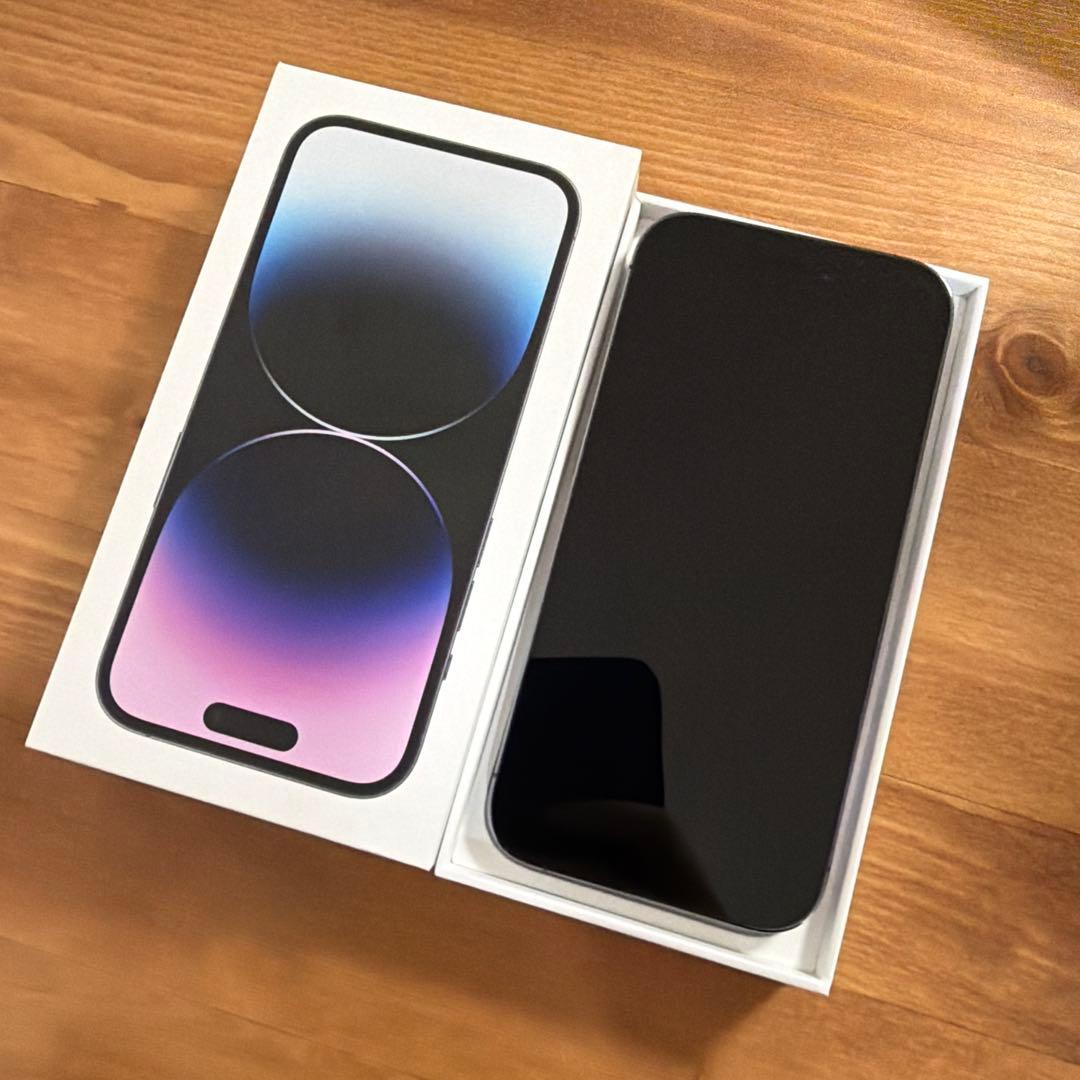 良好　iPhone14pro 256GB ディープパープル SIMフリー
