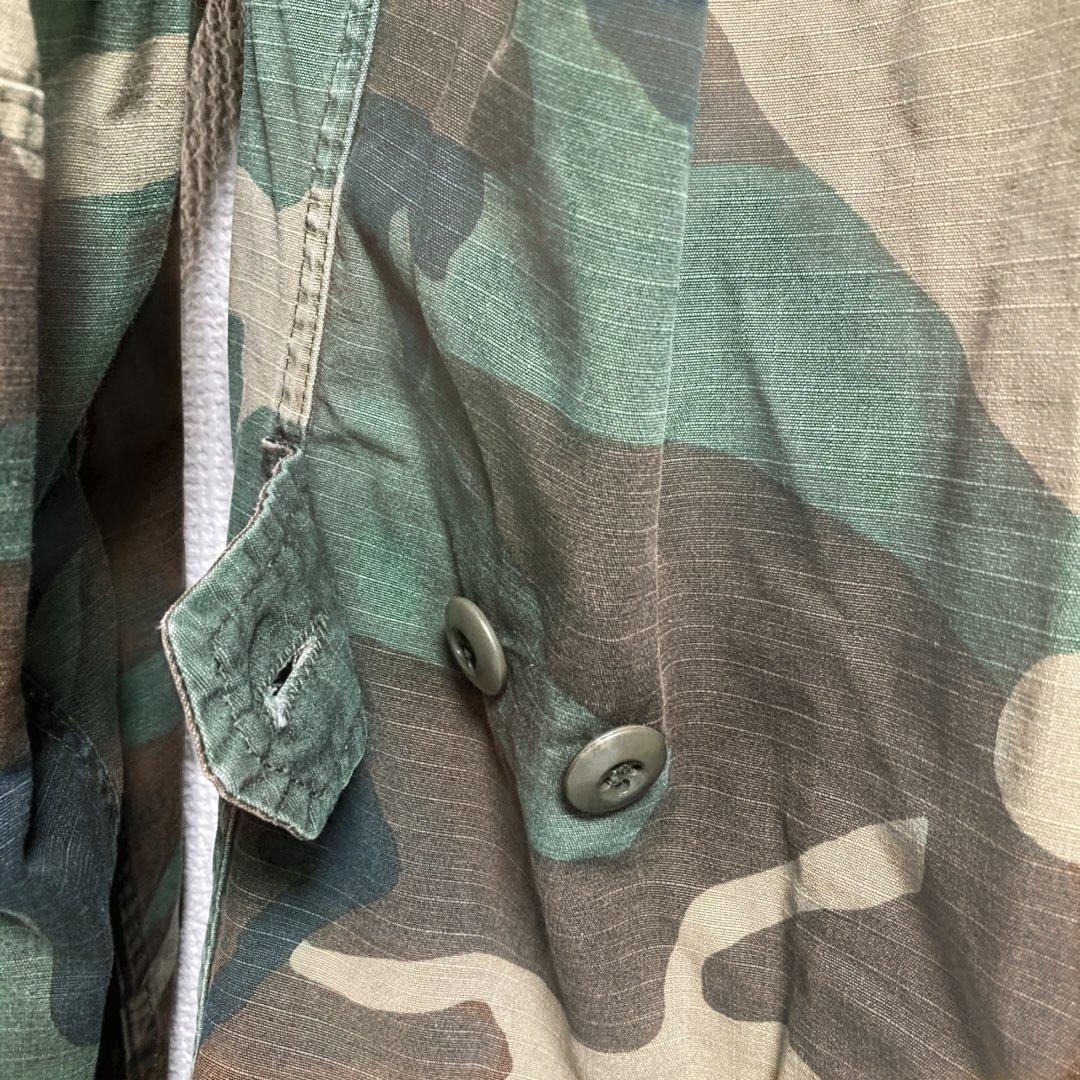 迷彩ジャケット WHITE刺繍　戦闘服　本物