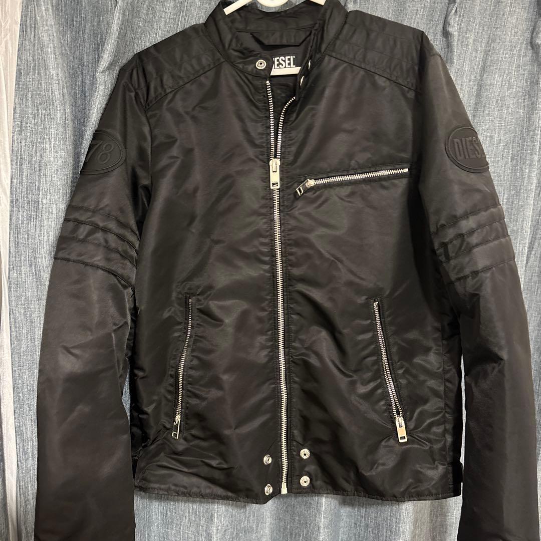 DIESEL シングルライダースジャケット 黒