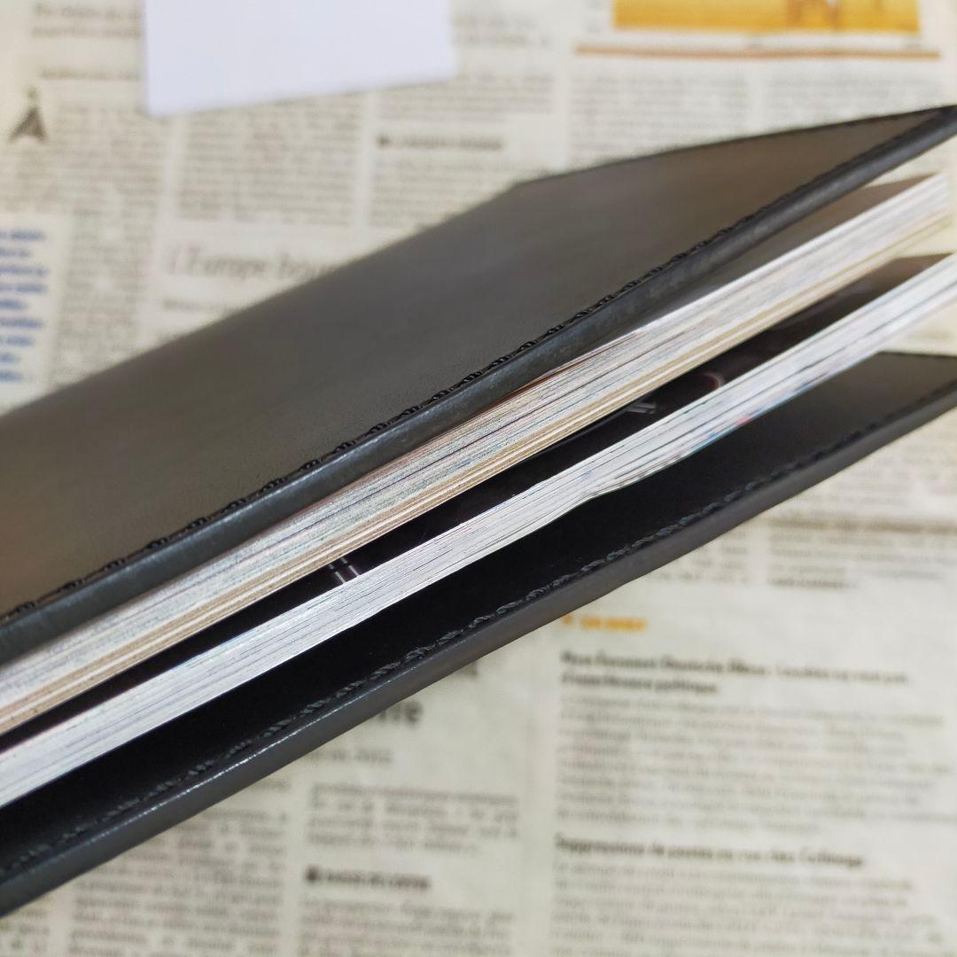 【まや】栃木レザー　ノートカバー