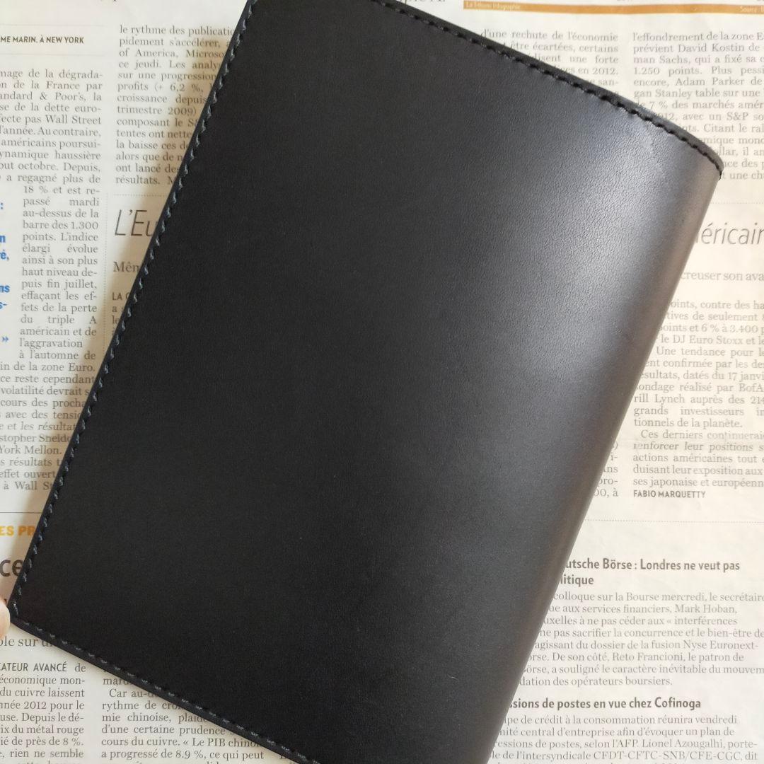 【まや】栃木レザー　ノートカバー