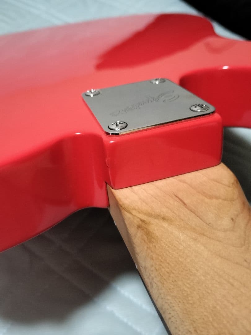 Squier スクワイア テレキャスター 赤 fenderケース付 初心者最適