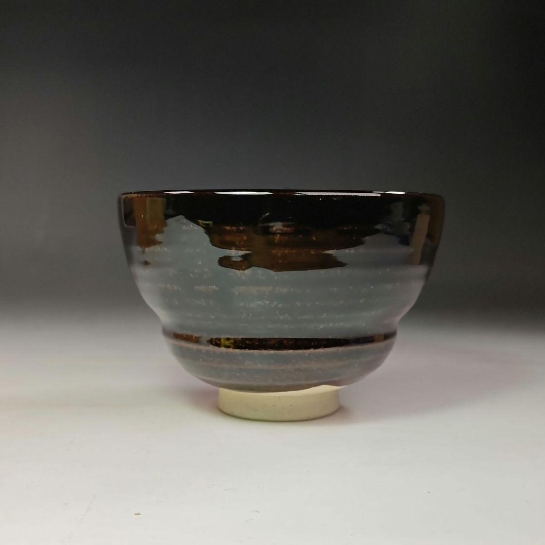 イ642 茶碗『淡海ぜぜ　陽炎園造』『胴〆　茶碗　共箱』抹茶碗　茶道具