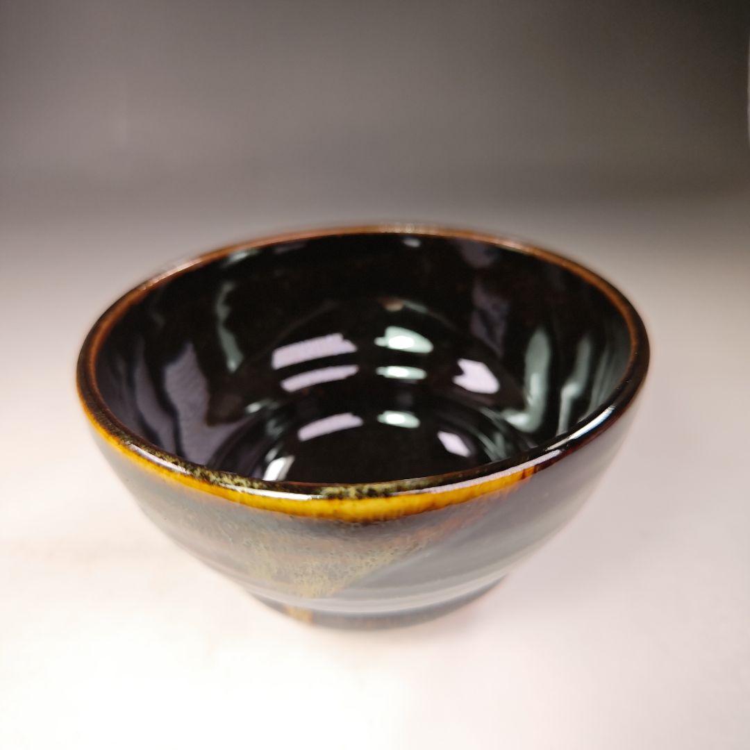 イ642 茶碗『淡海ぜぜ　陽炎園造』『胴〆　茶碗　共箱』抹茶碗　茶道具