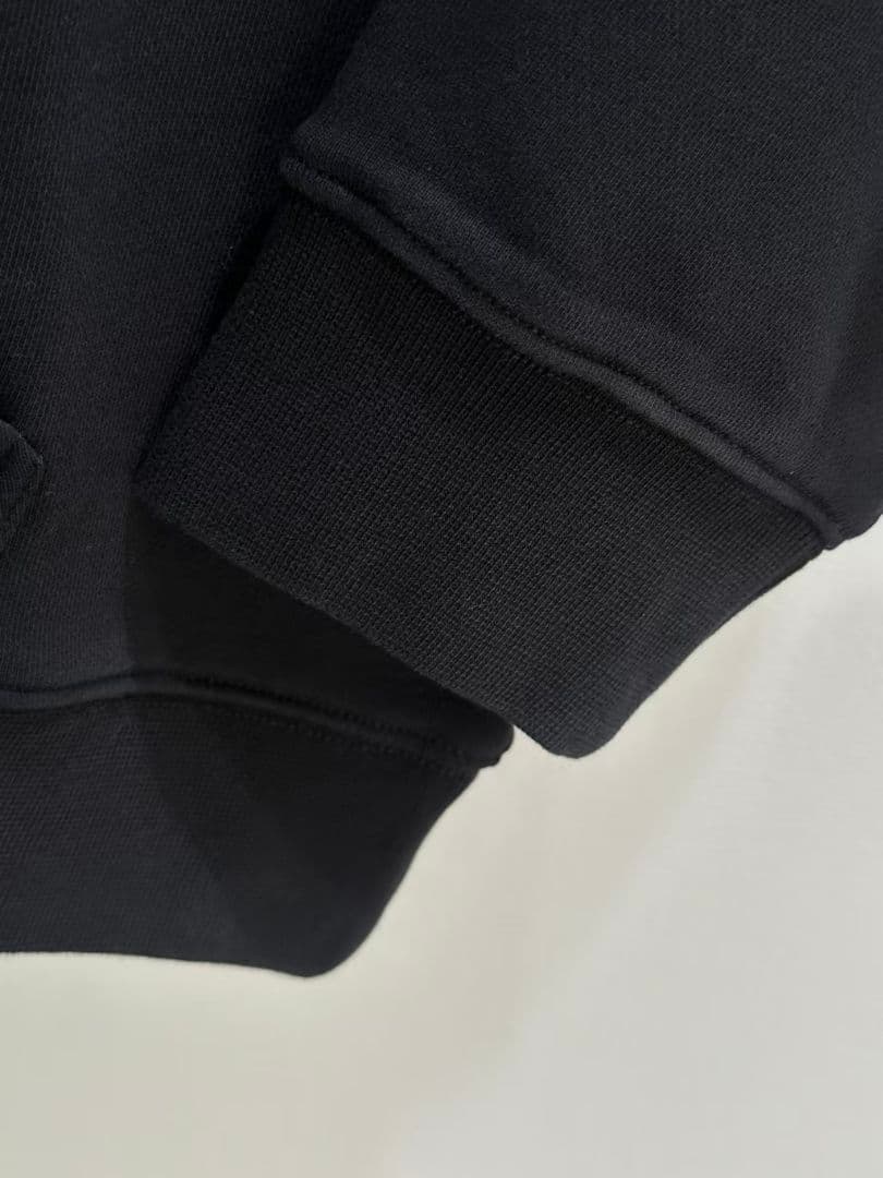 Maison Margiela 黒い数字プリントフード付きパーカー