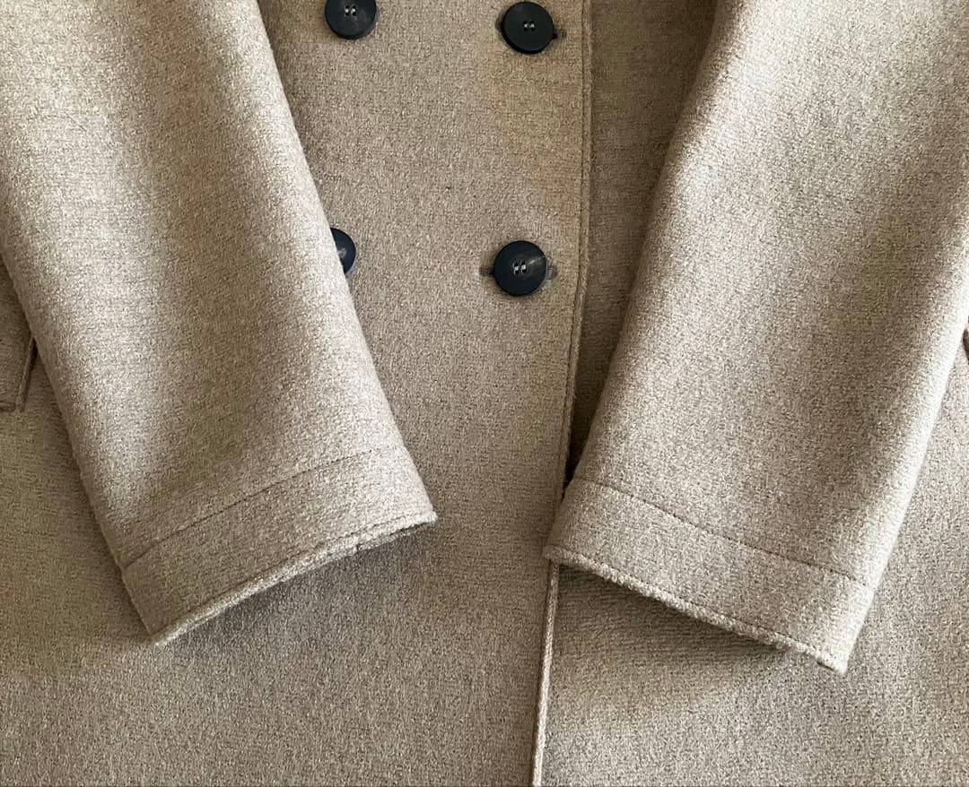 Harris Wharf London プレスドウールコート　キャメル　38