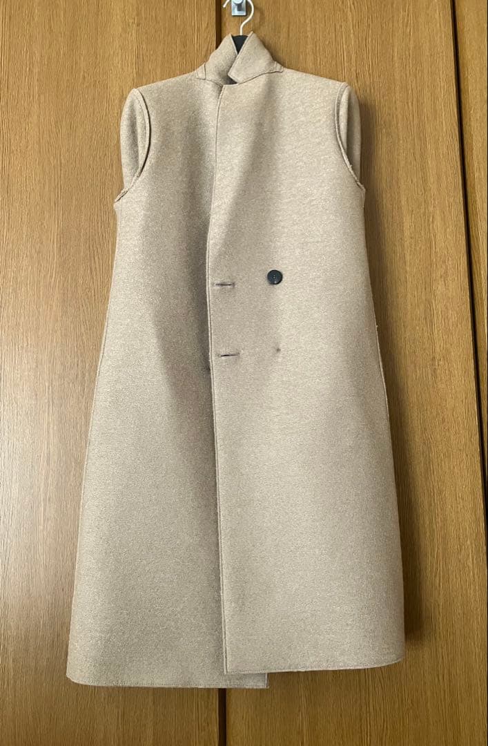 Harris Wharf London プレスドウールコート　キャメル　38