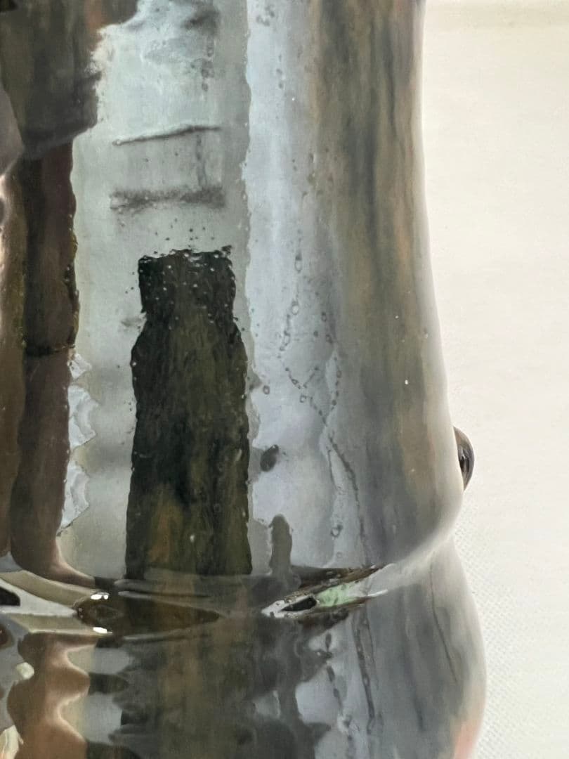 鉄釉双耳壺 (花瓶) 河井久 (師 河井寛次郎)