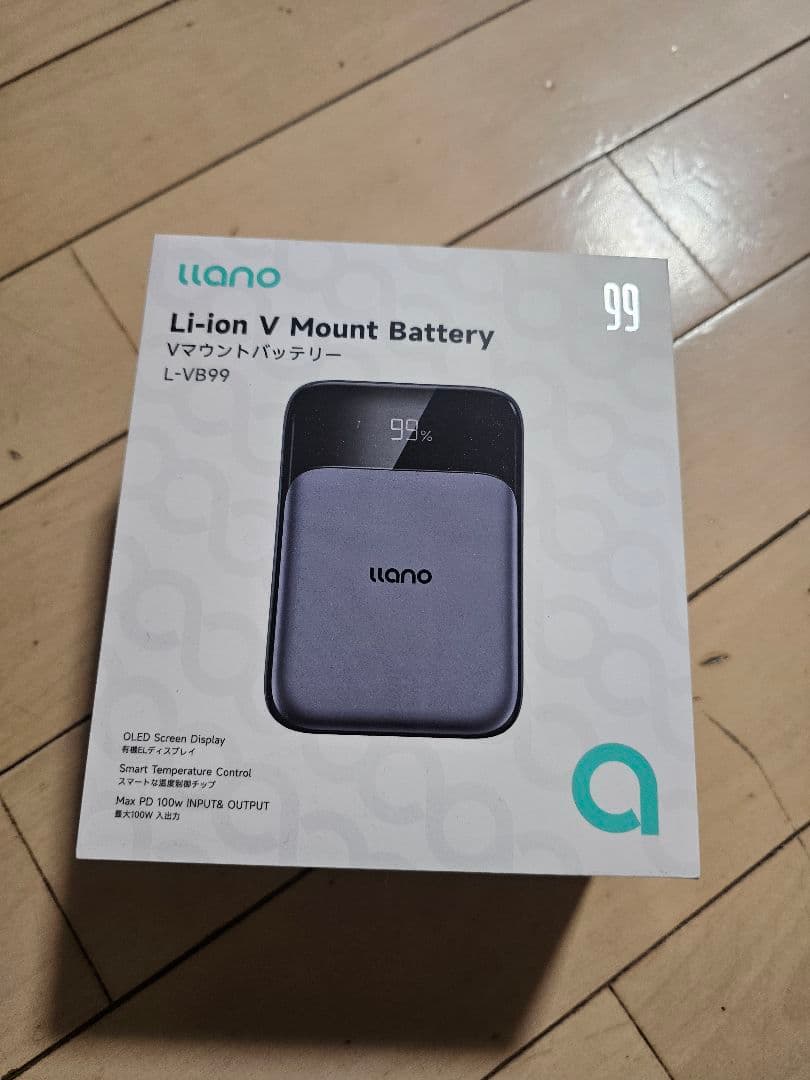 VマウントバッテリーPD 100W 双方向充電USB-C 急速充電DCポート2個