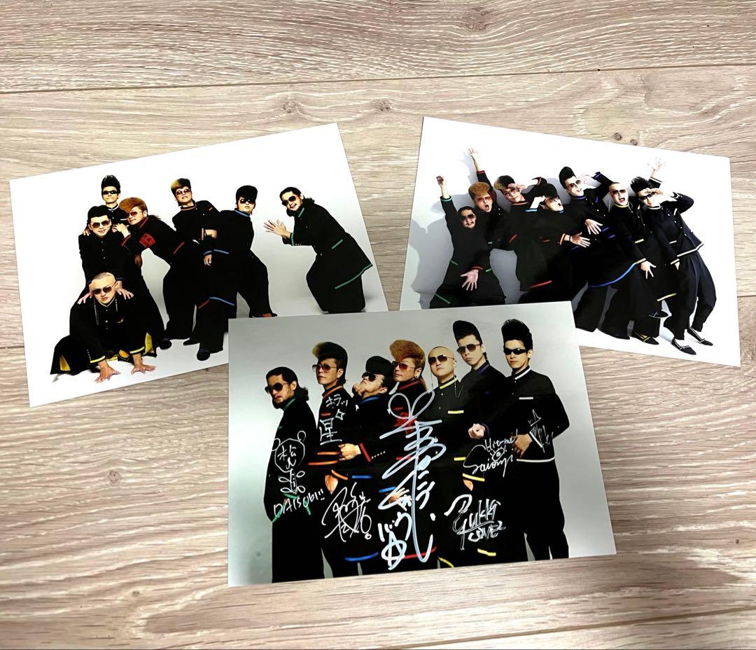 氣志團 生写真 メンバー直筆サイン付き