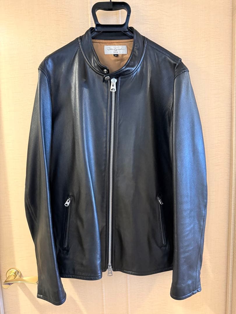 シングルレザーライダースジャケット XL RetroGrade