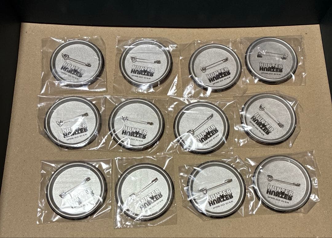 HUNTER×HUNTER 彫金　缶バッジ　彫金シリーズ　マチ　セット　中国限定