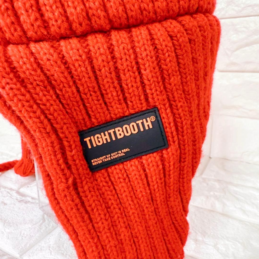極美品✨TIGHTBOOTH タイトブース ボンバービーニー ニット帽 レッド