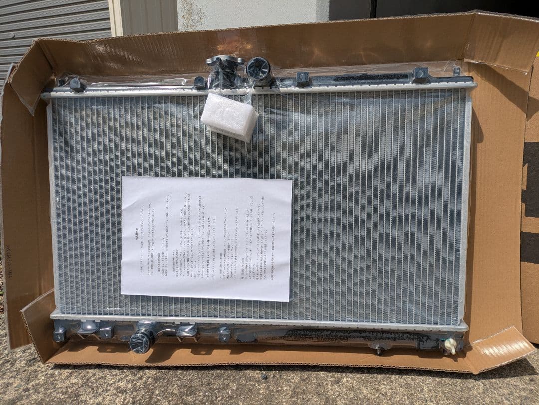 新品ラジエーター ランエボ CT9A CT9W MT車 CAPSOL キャップ付