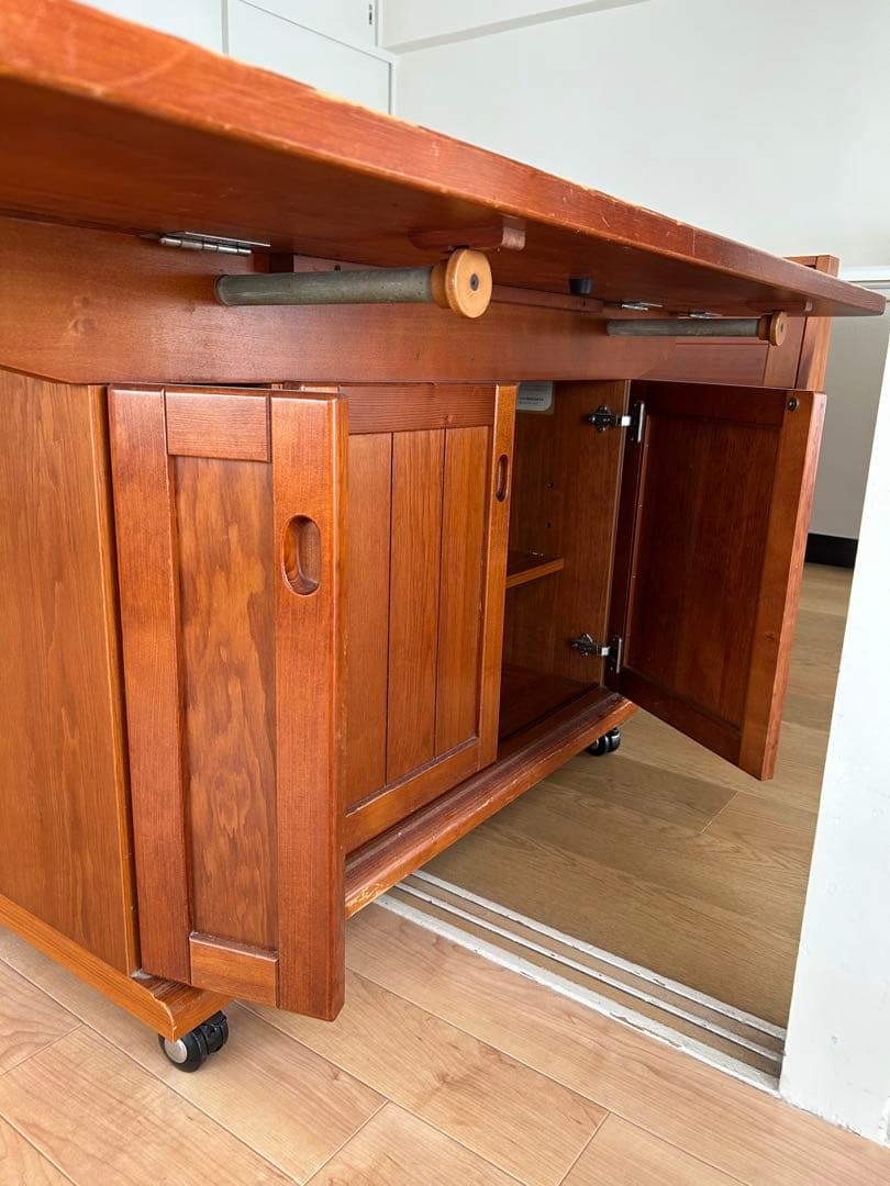 CANADIAN ヴィンテージ L字ダイニングセット テーブル&ベンチ