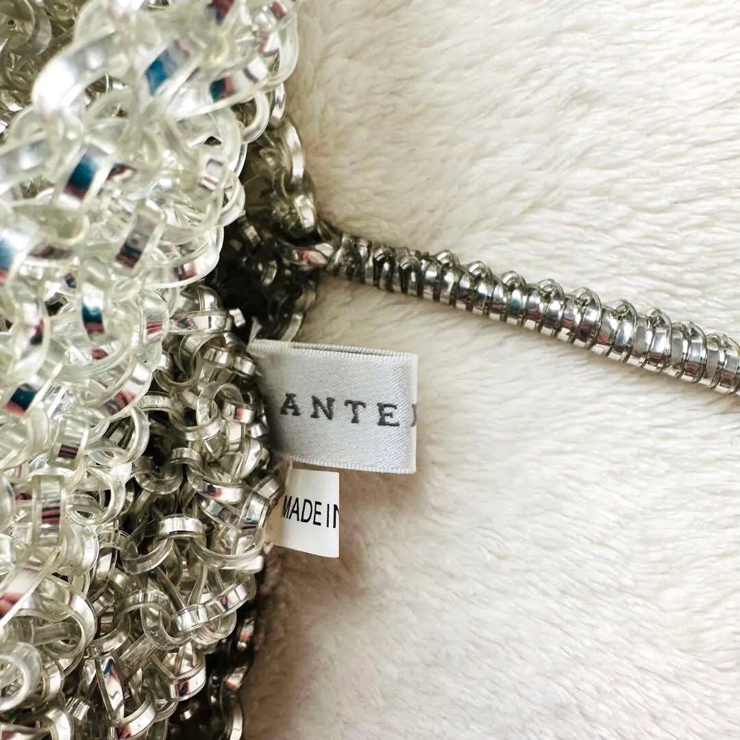 ANTEPRIMA アンテプリマ リボン パールビジューワイヤーバッグ シルバー