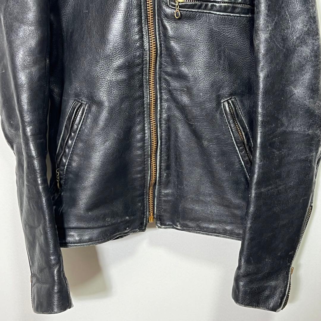 VANSON バンソン　シングル　ライダース　ジャケット　サイズ34