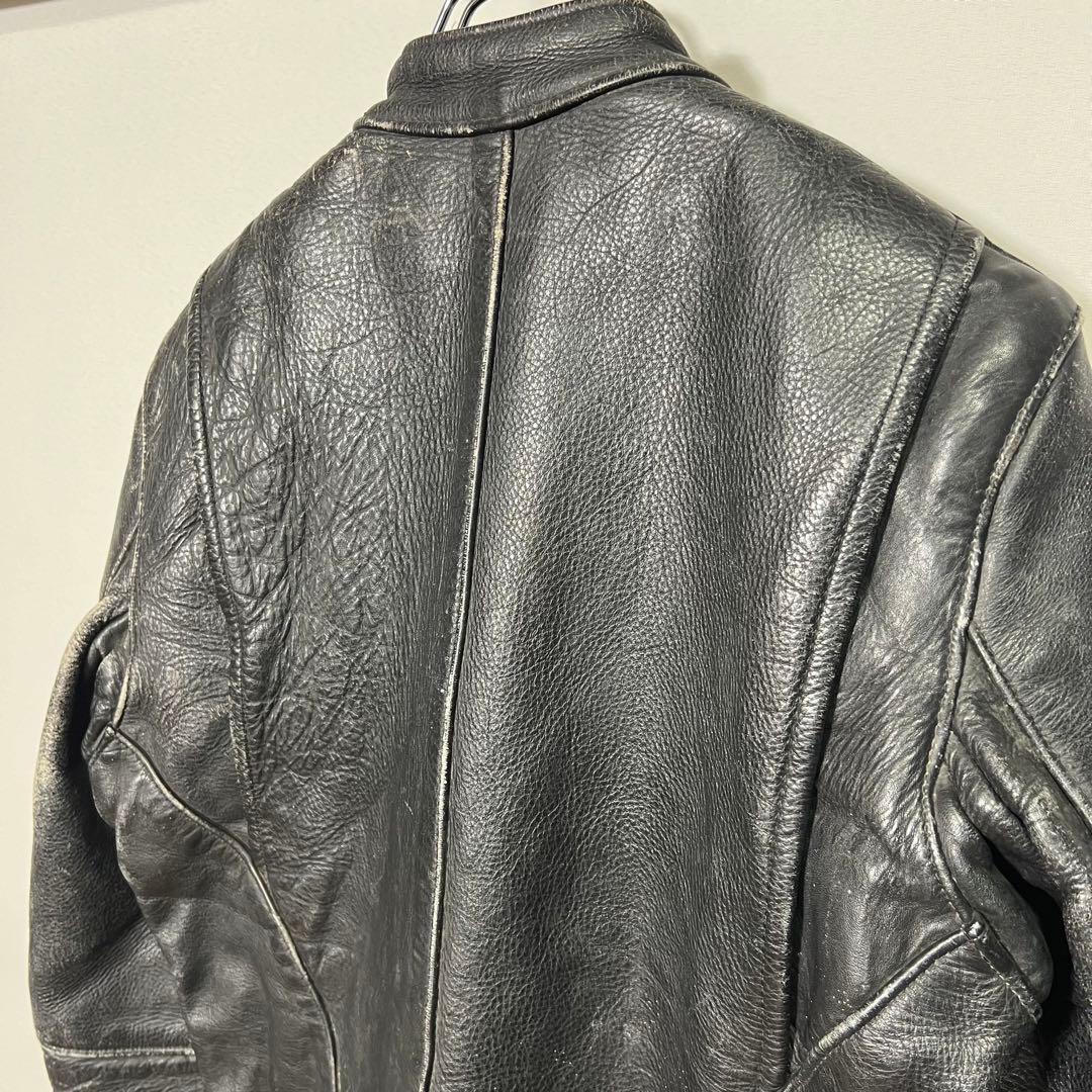 VANSON バンソン　シングル　ライダース　ジャケット　サイズ34