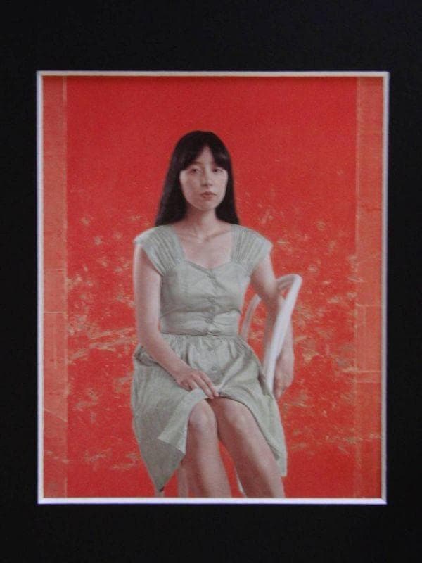 大矢英雄、【祝祭の夏】、希少な額装用画集より、新品額装付、状態良好