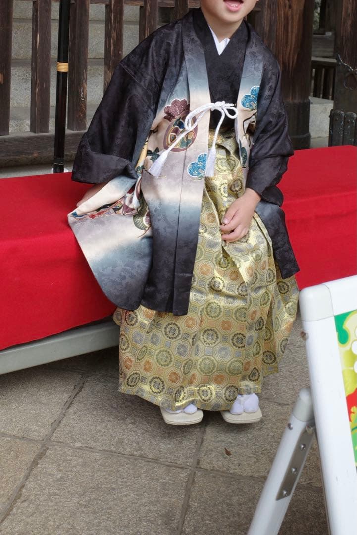 KYOETSU 七五三 5歳用 羽織・着物・帯 12点セット