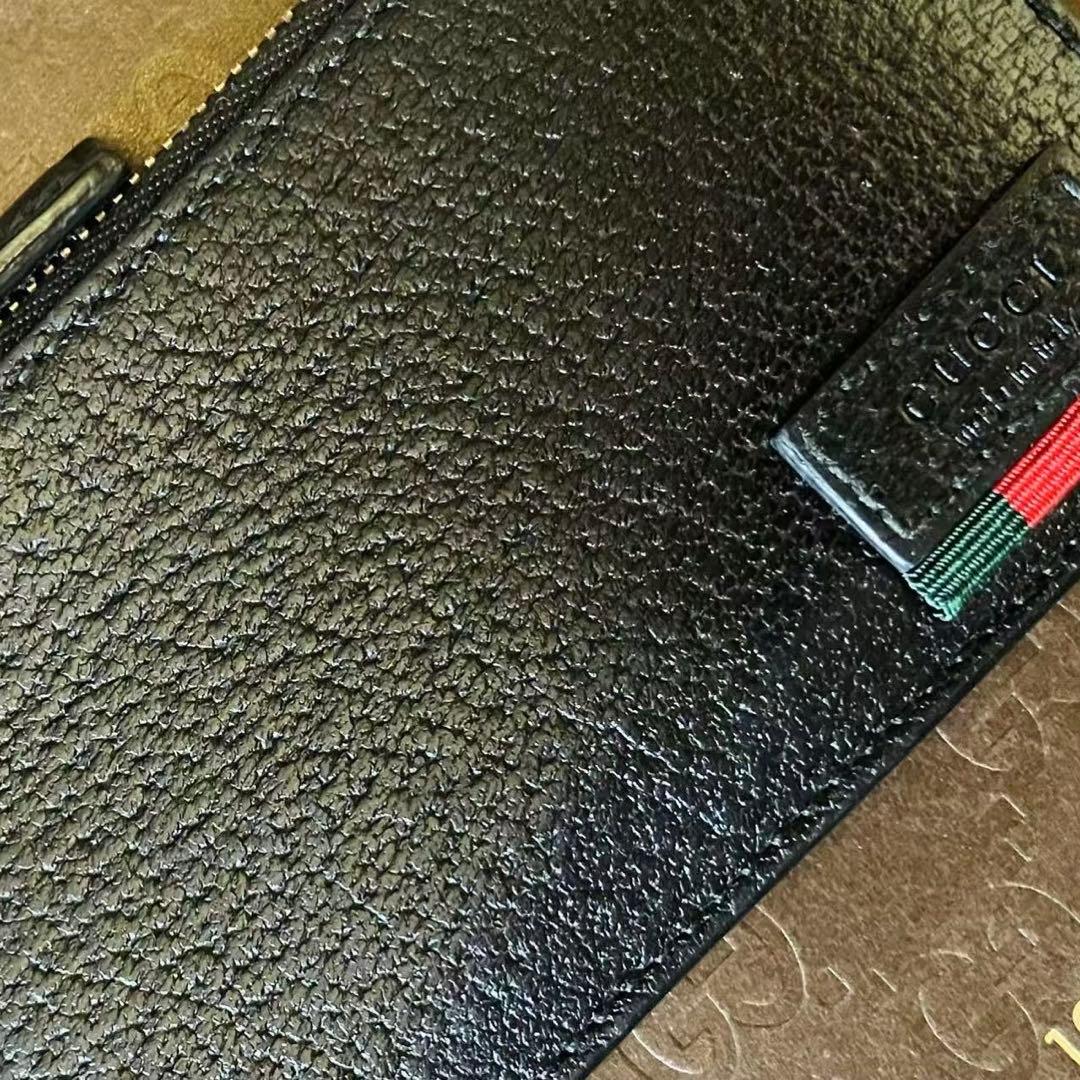 GUCCI ブラック シェリーライン &カードケース フラグメントケース❣️