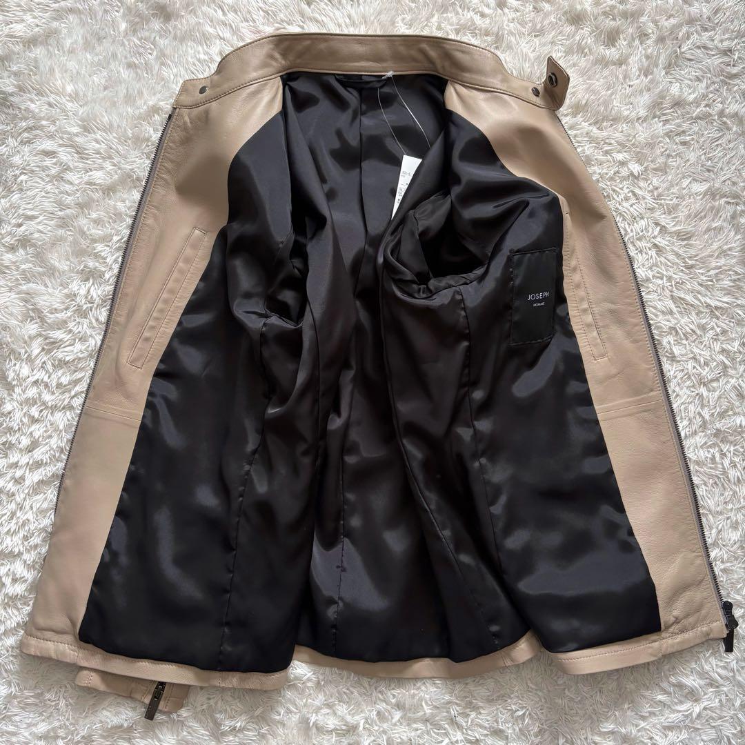新品　ジョゼフオム　2025年モデル　レザージャケット　ライダースジャケット　M