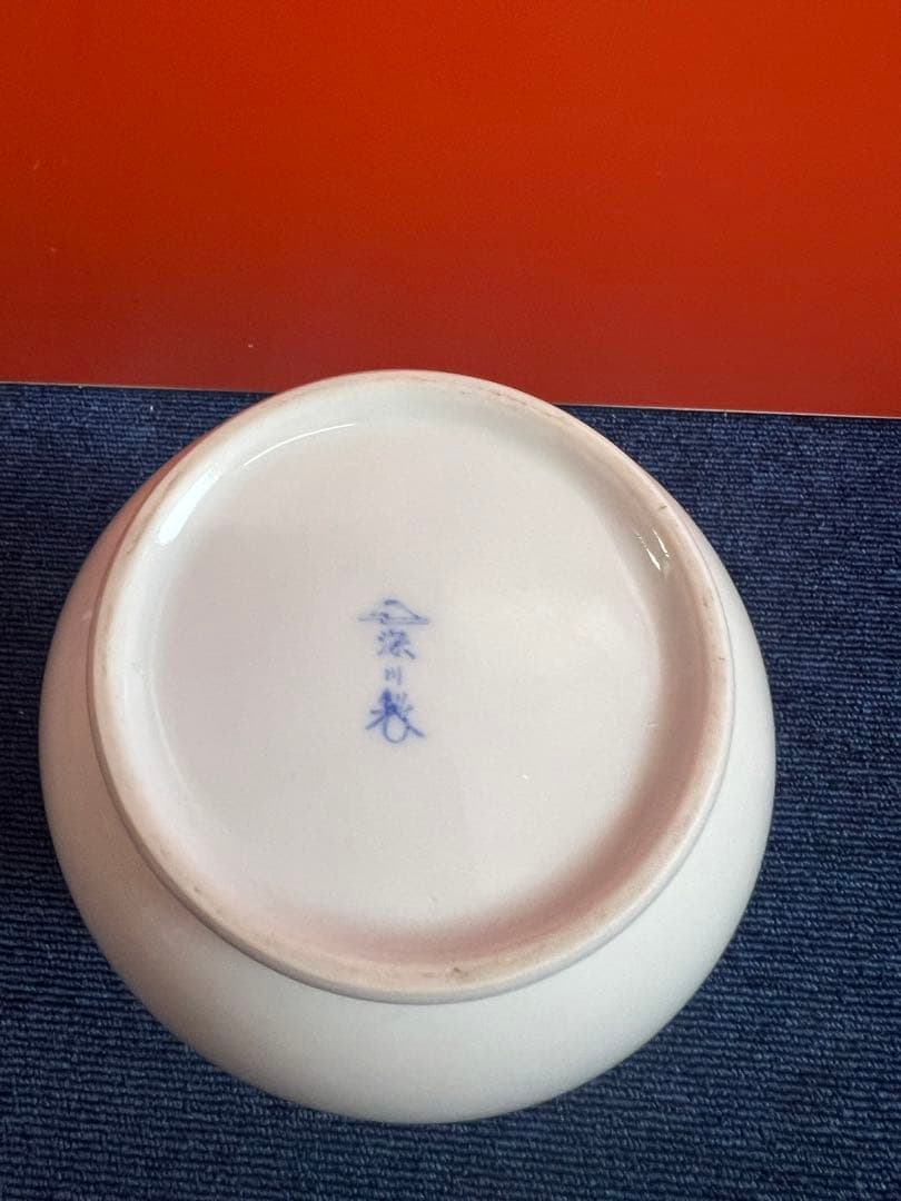 1442 深川製磁　染付人物　花瓶　時代物