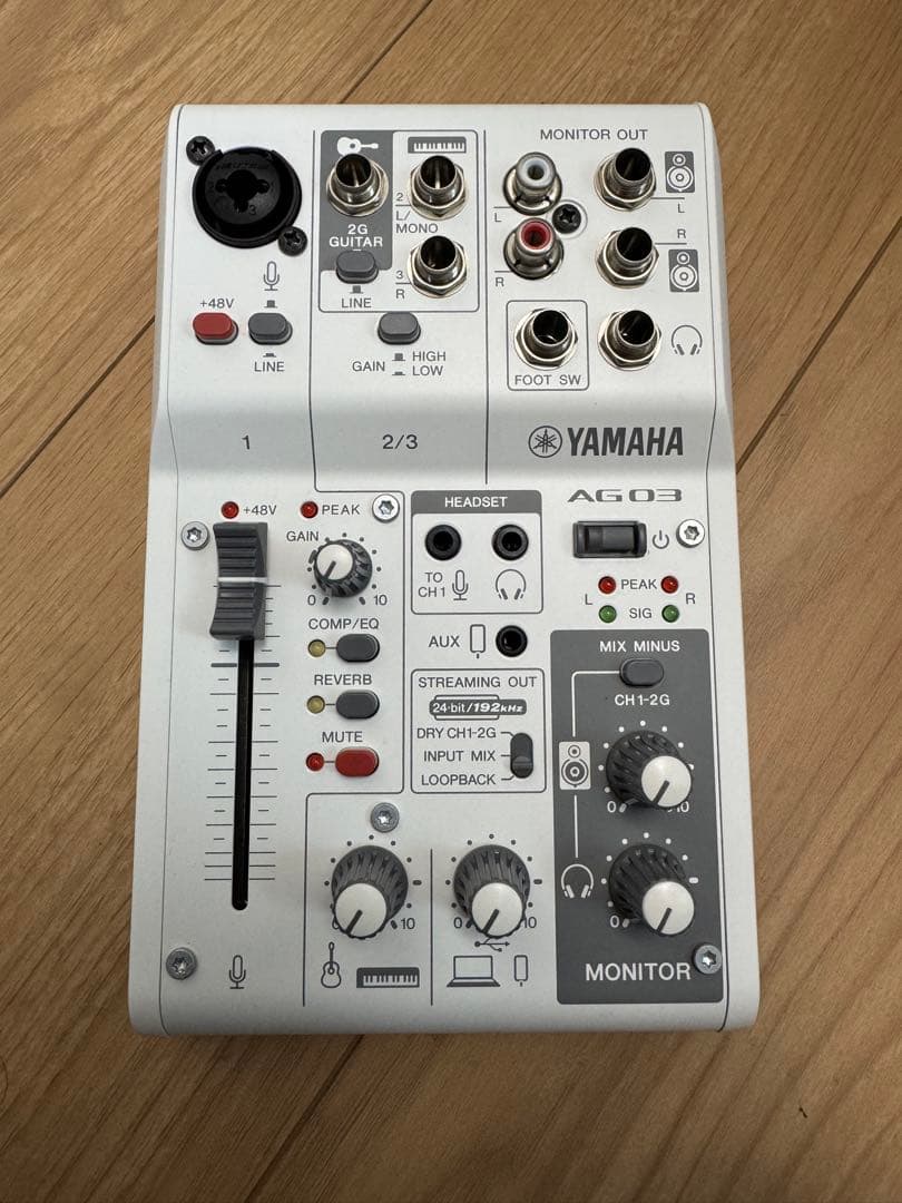 YAMAHA AG03 MK2 ライブストリーミングミキサー　マイクケーブル