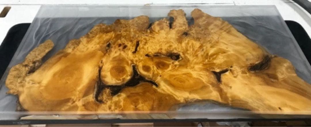 【♡YURIA♡】レジンテーブル 一点物 銀杏 クリスタル ハンドメイド