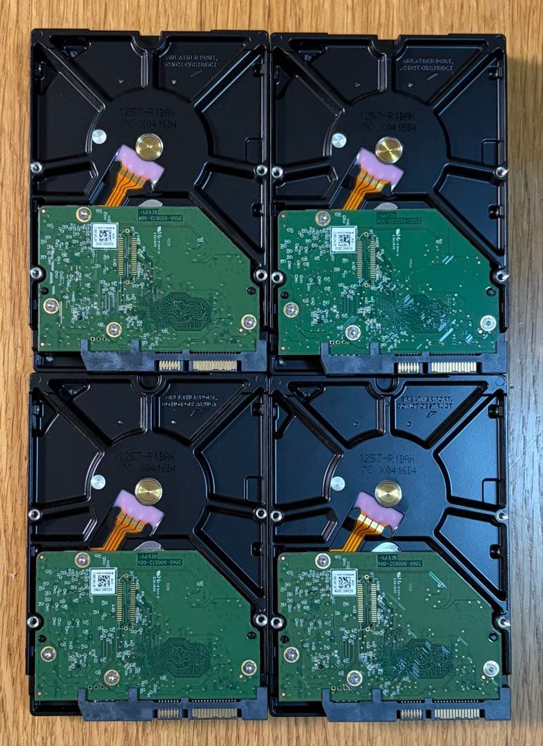 WD Ultrastar データセンター用高耐久内蔵型HDD 1TB 4台セット