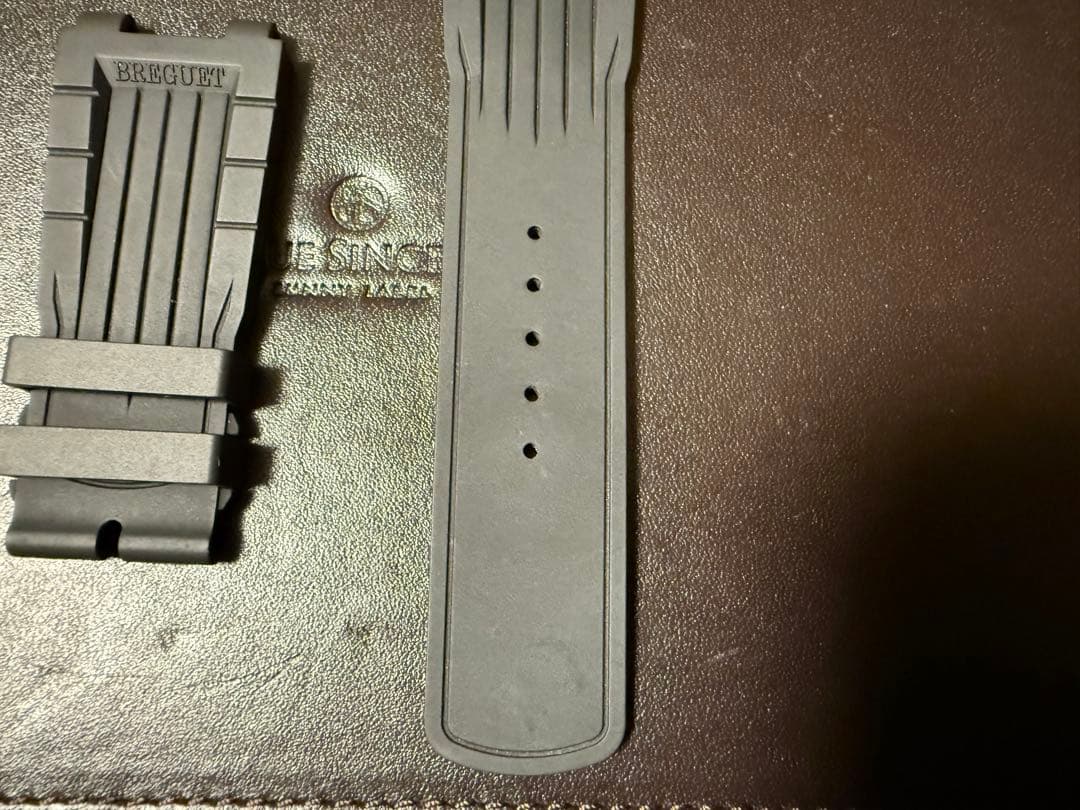 Breguet ブレゲ 5527 ブラック　ショートサイズ　ラバーベルト　バンド