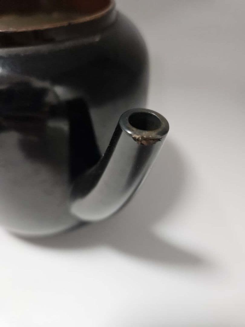 時代黒漆 徳川家葵御紋　蒔絵 水注 大名道具 湯斗 湯桶 古美術品