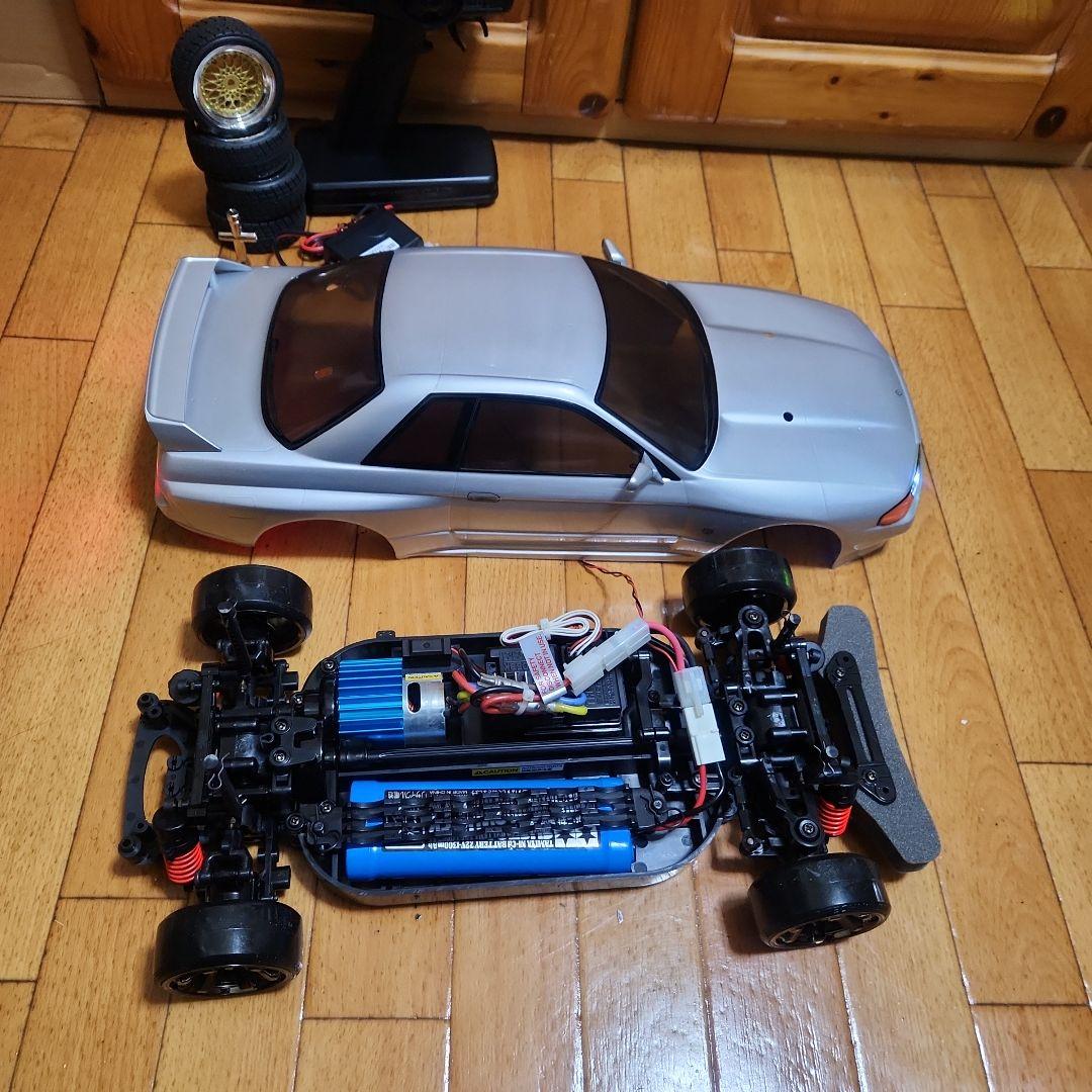 ■専用■　タミヤ ドリフト ラジコン フルセット　TT01　　スカイラインボディ