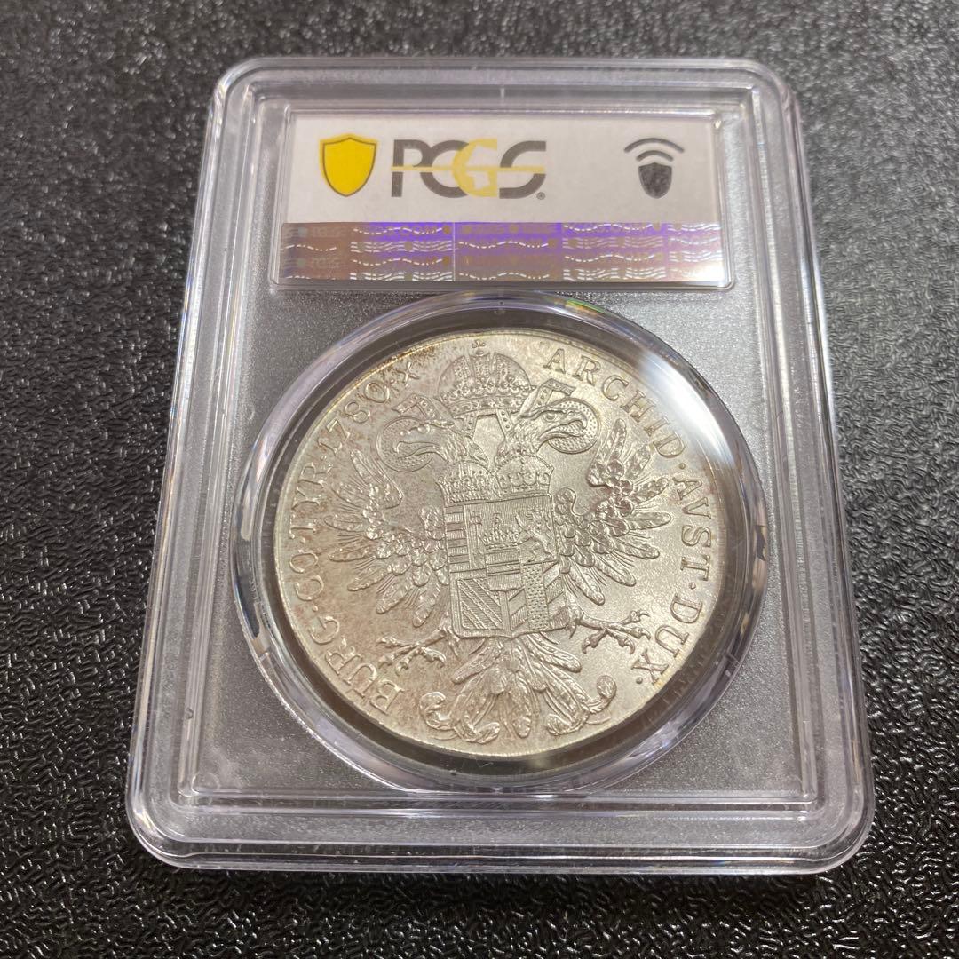 銀貨　シルバー　マリアテレジア　ターラー　銀貨　NGC オーストリア　1780