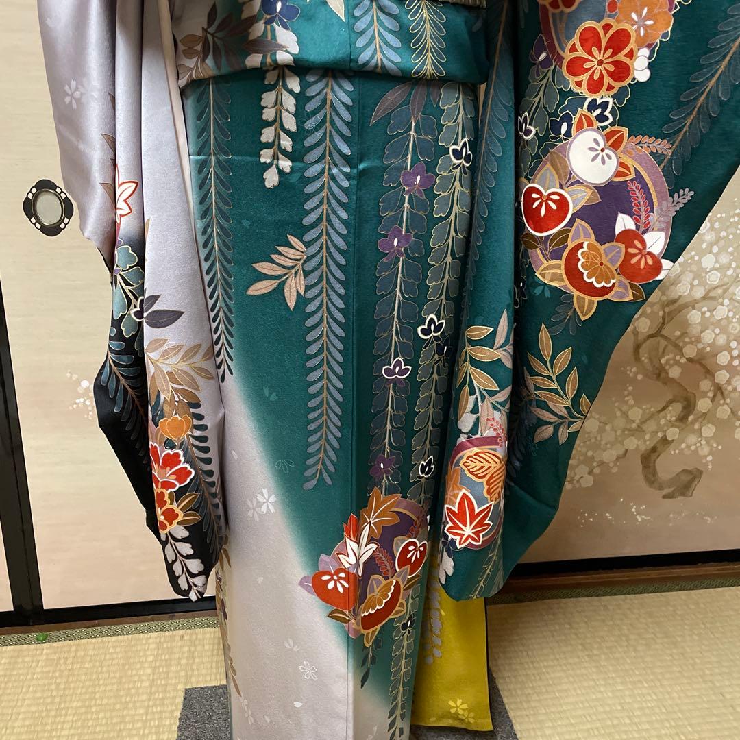 正絹　高級振袖　長襦袢セット