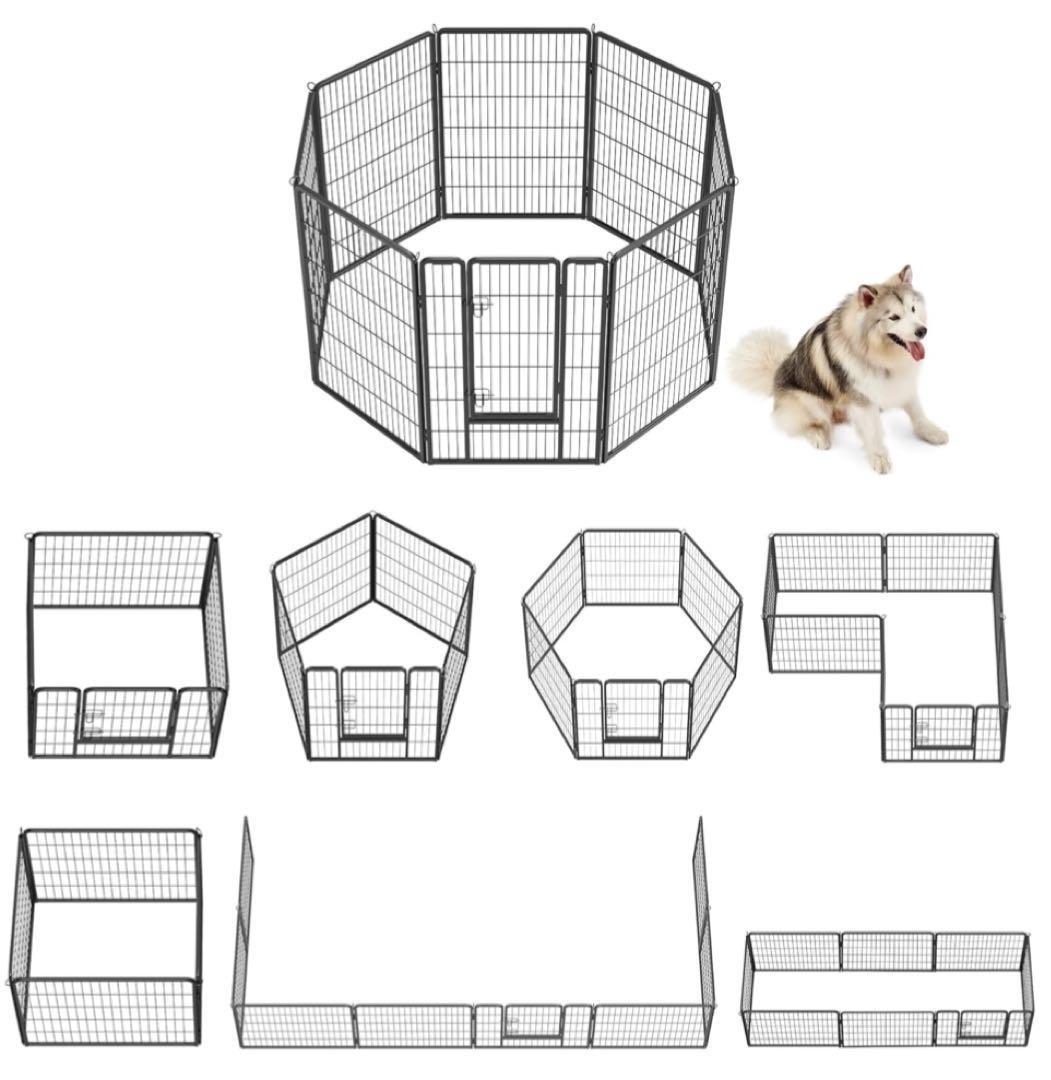 ペットサークル　フェンス　高さ80cm 8枚