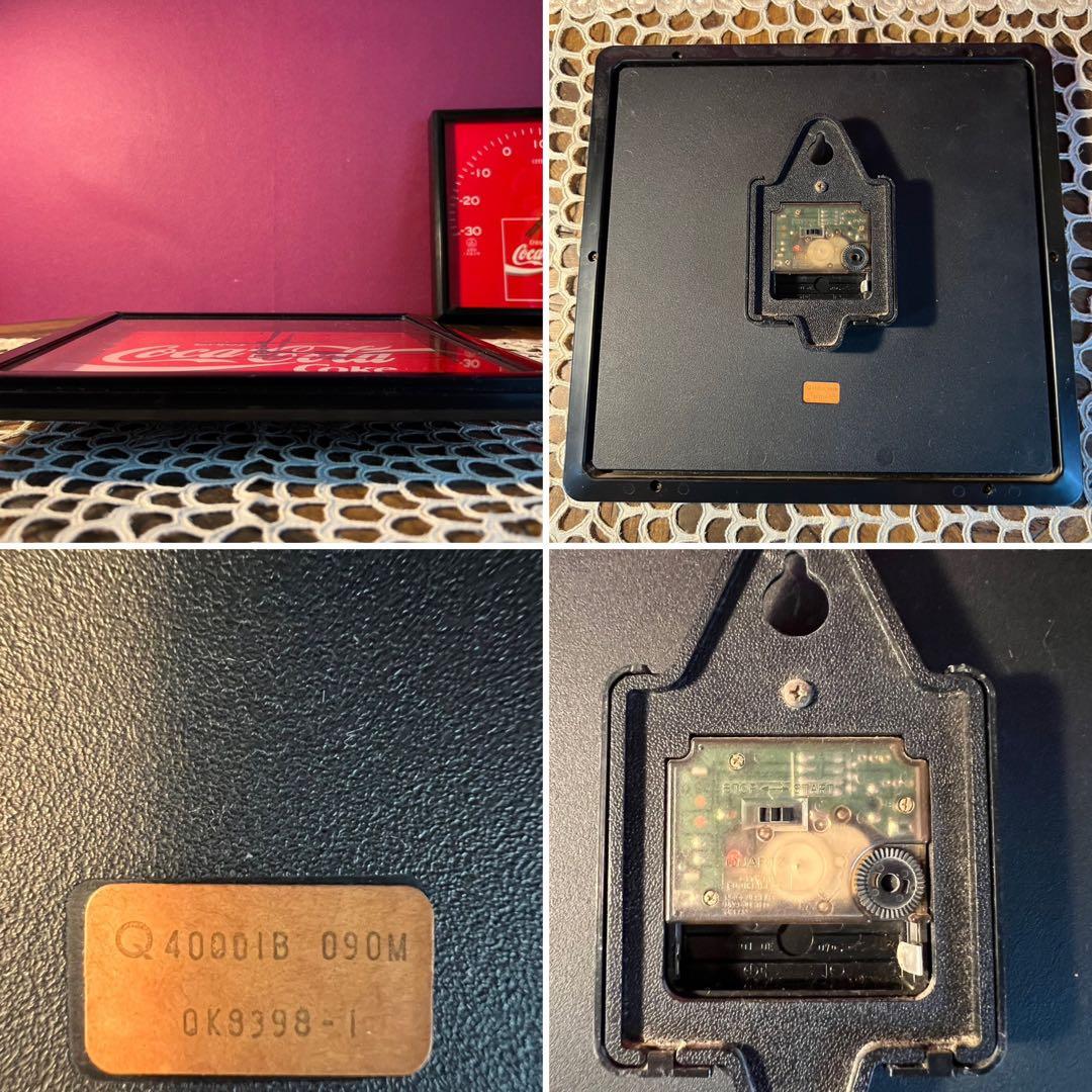 希少 コカコーラ 時計 温度計 セット インテリア アンティーク レトロ 当時物