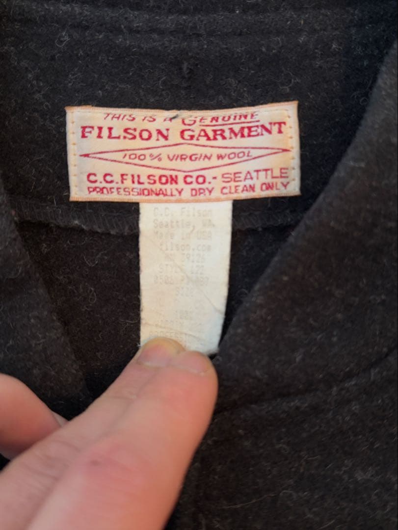 FILSON GARMENT 80s USA製マッキー ノウールジャケット