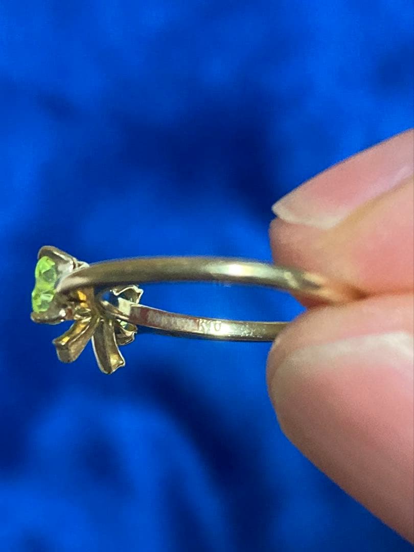 【TSUTSUMI】ペリドット ピンキーリング